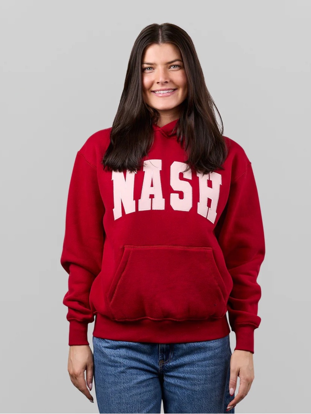 Red 'NASH' Pullover Hoodie - Women's Casual Sweatshirt
